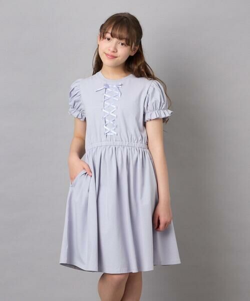 a.v.v / アー・ヴェ・ヴェ ロング・マキシ丈ワンピース | [120-160]レースアップフレアワンピース | 詳細16