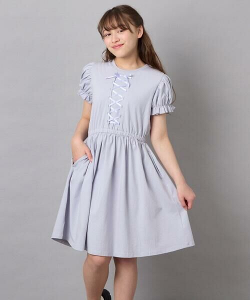 a.v.v / アー・ヴェ・ヴェ ロング・マキシ丈ワンピース | [120-160]レースアップフレアワンピース | 詳細17