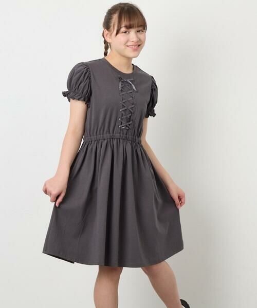 a.v.v / アー・ヴェ・ヴェ ロング・マキシ丈ワンピース | [120-160]レースアップフレアワンピース | 詳細20