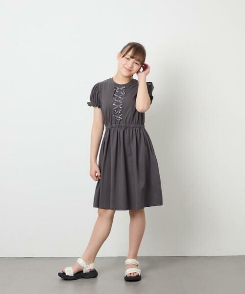 a.v.v / アー・ヴェ・ヴェ ロング・マキシ丈ワンピース | [120-160]レースアップフレアワンピース | 詳細22