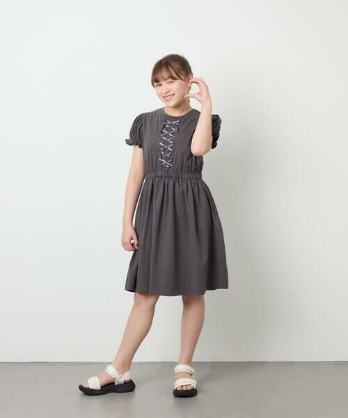 a.v.v / アー・ヴェ・ヴェ ロング・マキシ丈ワンピース | [120-160]レースアップフレアワンピース | 詳細23