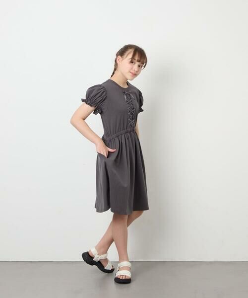 a.v.v / アー・ヴェ・ヴェ ロング・マキシ丈ワンピース | [120-160]レースアップフレアワンピース | 詳細24