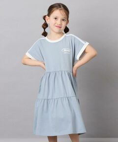 a.v.v / アー・ヴェ・ヴェ ロング・マキシ丈ワンピース | [120-160]配色ティアードワンピース