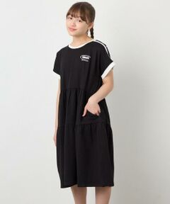 a.v.v / アー・ヴェ・ヴェ ロング・マキシ丈ワンピース | [120-160]配色ティアードワンピース