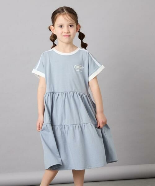 a.v.v / アー・ヴェ・ヴェ ロング・マキシ丈ワンピース | [120-160]配色ティアードワンピース | 詳細1