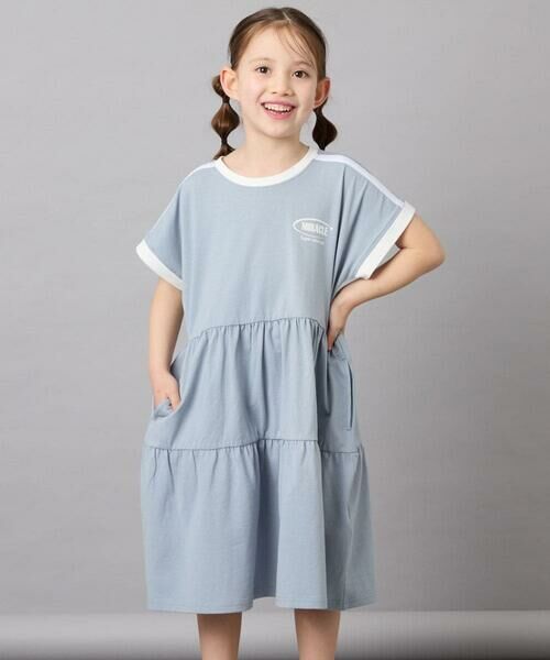 a.v.v / アー・ヴェ・ヴェ ロング・マキシ丈ワンピース | [120-160]【接触冷感/毛玉になりにくい】配色ティアードワンピース | 詳細15