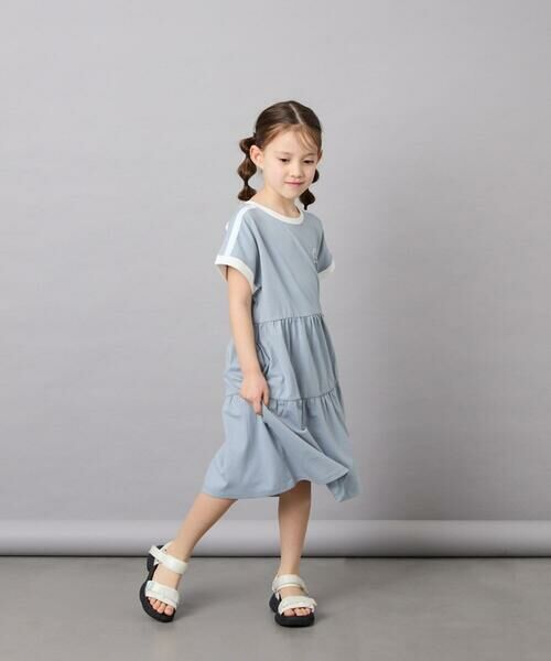 a.v.v / アー・ヴェ・ヴェ ロング・マキシ丈ワンピース | [120-160]配色ティアードワンピース | 詳細6