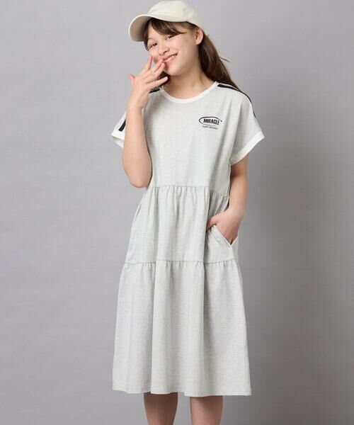 a.v.v / アー・ヴェ・ヴェ ロング・マキシ丈ワンピース | [120-160]配色ティアードワンピース | 詳細10