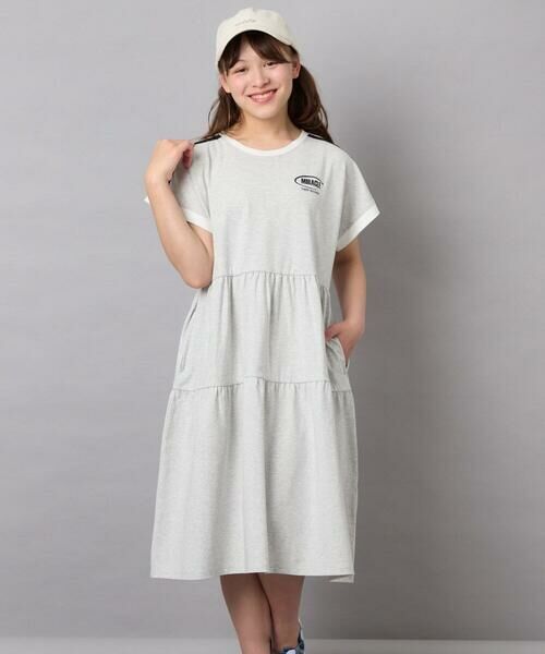 a.v.v / アー・ヴェ・ヴェ ロング・マキシ丈ワンピース | [120-160]配色ティアードワンピース | 詳細11