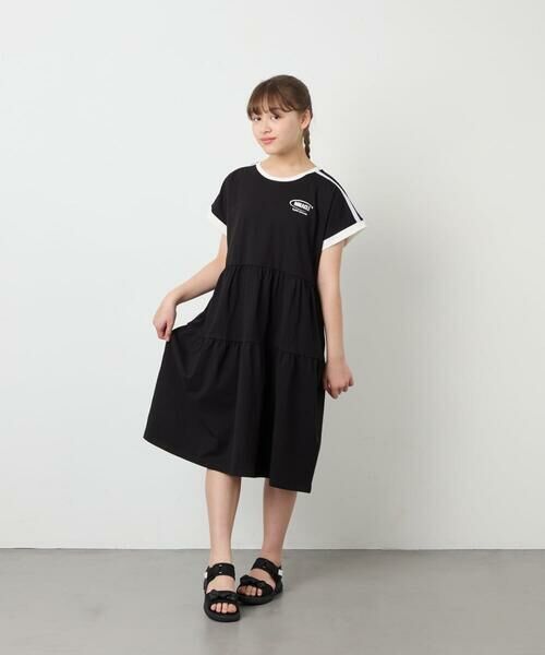 a.v.v / アー・ヴェ・ヴェ ロング・マキシ丈ワンピース | [120-160]配色ティアードワンピース | 詳細21