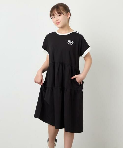 a.v.v / アー・ヴェ・ヴェ ロング・マキシ丈ワンピース | [120-160]【接触冷感/毛玉になりにくい】配色ティアードワンピース | 詳細27