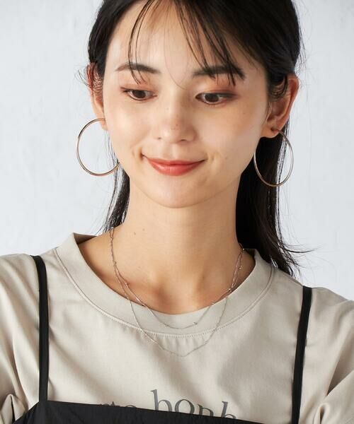 a.v.v / アー・ヴェ・ヴェ ネックレス・ペンダント・チョーカー | 変形ダブルチェーンネックレス（シルバー）