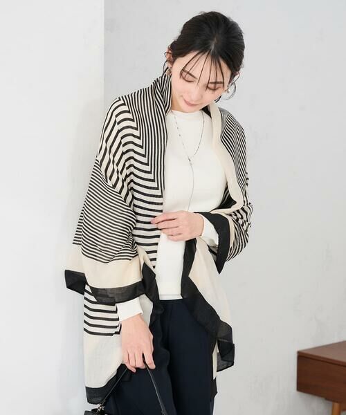 a.v.v / アー・ヴェ・ヴェ マフラー・ショール・スヌード・ストール | 大判ストール（ブラック）