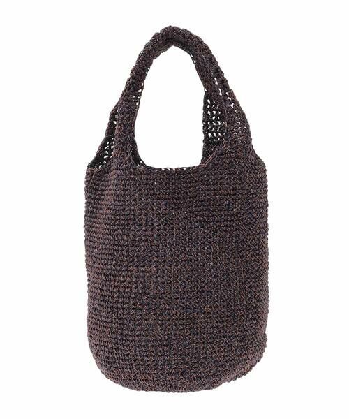 a.v.v / アー・ヴェ・ヴェ ショルダーバッグ | ラメ編みミニバッグ（ネイビー）