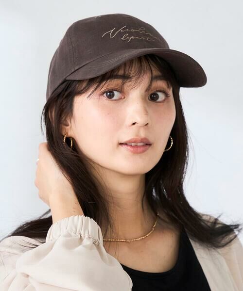 a.v.v / アー・ヴェ・ヴェ キャップ | リネンキャップ（ブラウン）