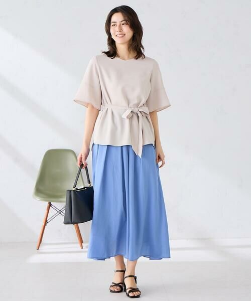 a.v.v / アー・ヴェ・ヴェ シャツ・ブラウス | ［支持率NO.1/接触冷感/速乾/UVカット/イージーケア］浅Vネックブラウス | 詳細5