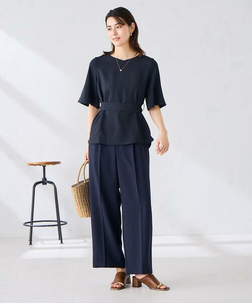 a.v.v / アー・ヴェ・ヴェ シャツ・ブラウス | ［支持率NO.1/接触冷感/速乾/UVカット/イージーケア］浅Vネックブラウス | 詳細8