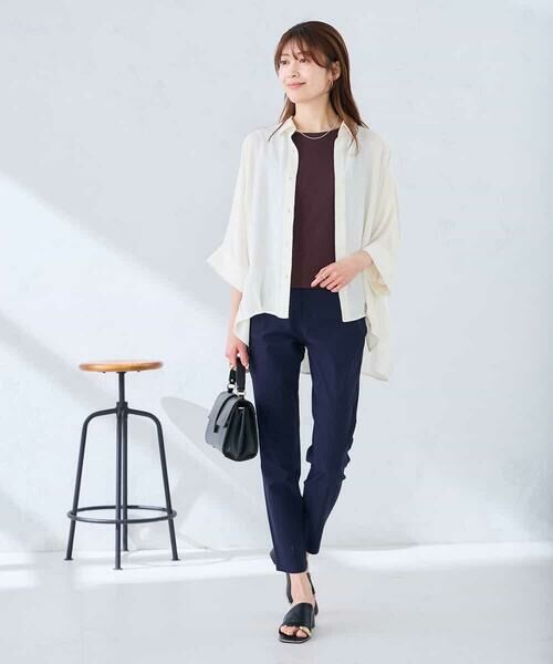 a.v.v / アー・ヴェ・ヴェ シャツ・ブラウス | 【2WAY】楊柳ドルマンシルエットシャツ | 詳細20