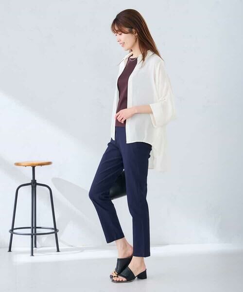 a.v.v / アー・ヴェ・ヴェ シャツ・ブラウス | 【2WAY】楊柳ドルマンシルエットシャツ | 詳細23