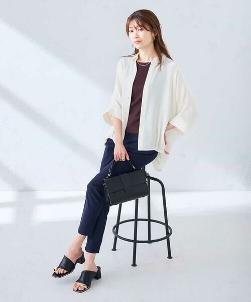 a.v.v / アー・ヴェ・ヴェ シャツ・ブラウス | 【2WAY】楊柳ドルマンシルエットシャツ | 詳細25