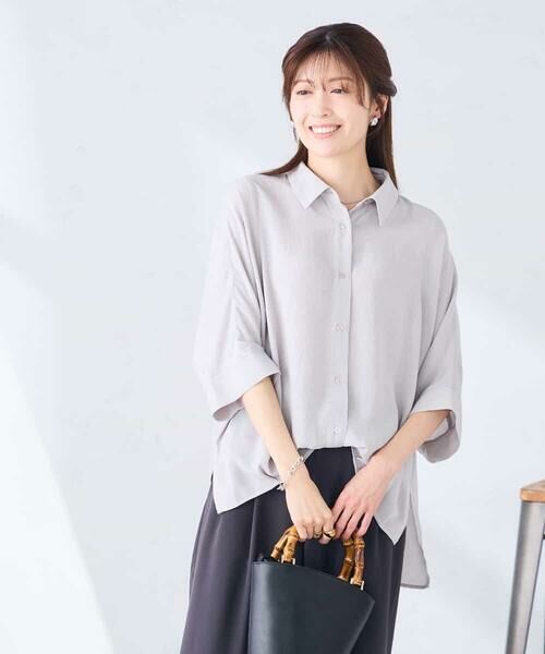 a.v.v / アー・ヴェ・ヴェ シャツ・ブラウス | 【2WAY】楊柳ドルマンシルエットシャツ | 詳細28