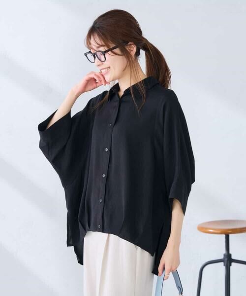a.v.v / アー・ヴェ・ヴェ シャツ・ブラウス | 【2WAY】楊柳ドルマンシルエットシャツ | 詳細3
