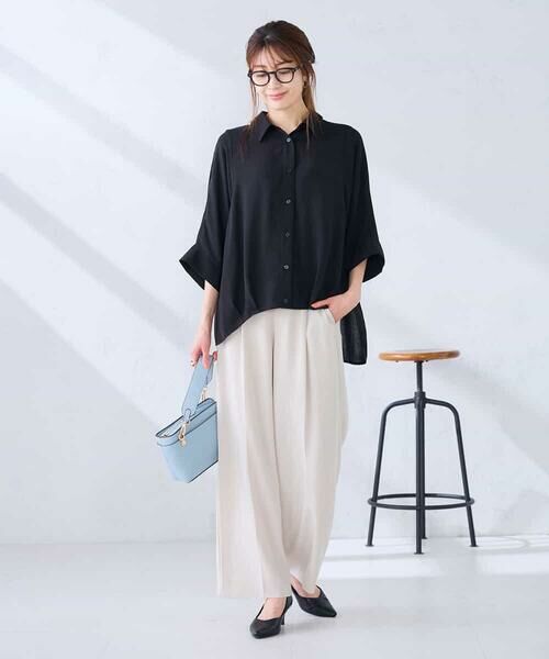 a.v.v / アー・ヴェ・ヴェ シャツ・ブラウス | 【2WAY】楊柳ドルマンシルエットシャツ | 詳細4