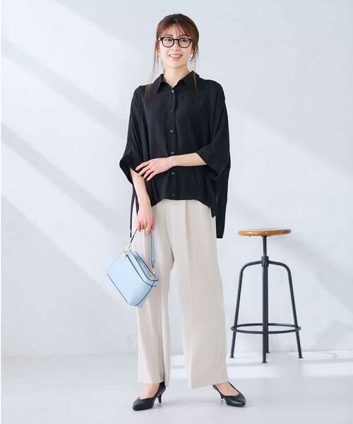 a.v.v / アー・ヴェ・ヴェ シャツ・ブラウス | 【2WAY】楊柳ドルマンシルエットシャツ | 詳細5