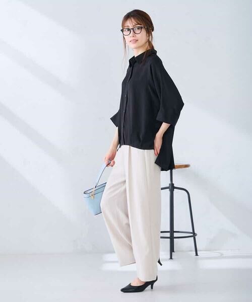 a.v.v / アー・ヴェ・ヴェ シャツ・ブラウス | 【2WAY】楊柳ドルマンシルエットシャツ | 詳細7