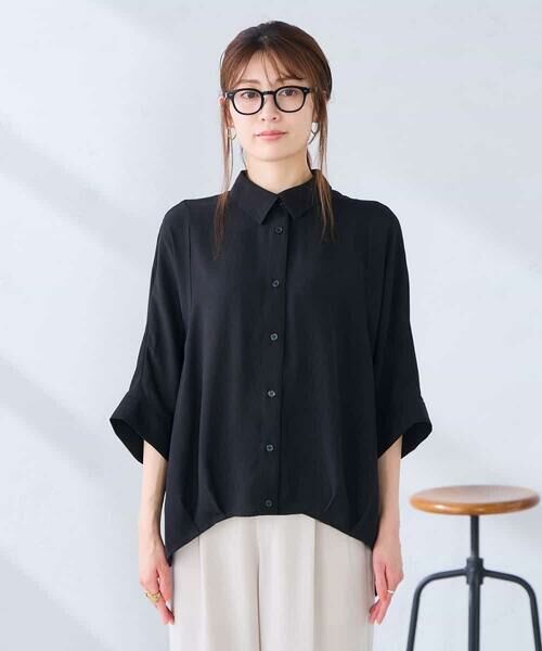 a.v.v / アー・ヴェ・ヴェ シャツ・ブラウス | 【2WAY】楊柳ドルマンシルエットシャツ | 詳細8