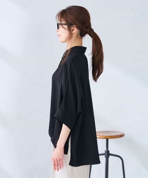 a.v.v / アー・ヴェ・ヴェ シャツ・ブラウス | 【2WAY】楊柳ドルマンシルエットシャツ | 詳細9