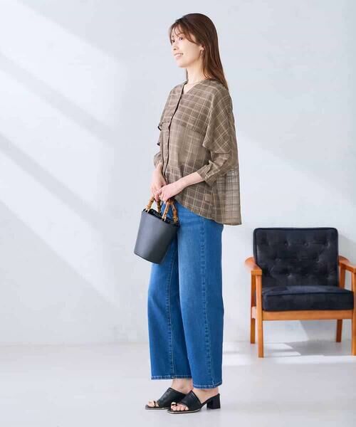 a.v.v / アー・ヴェ・ヴェ シャツ・ブラウス | ケープ風シアーブラウス | 詳細17