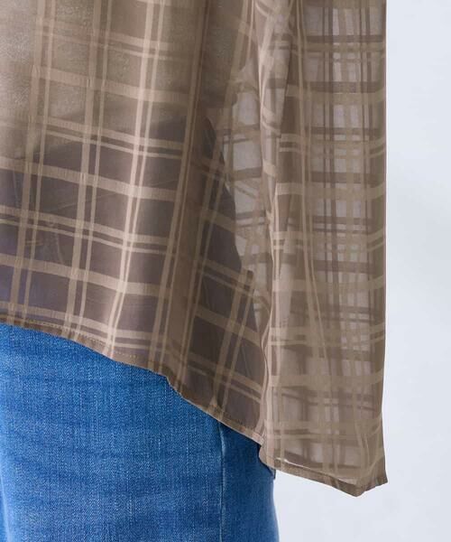 a.v.v / アー・ヴェ・ヴェ シャツ・ブラウス | ケープ風シアーブラウス | 詳細24