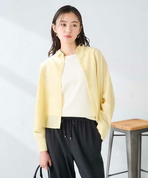 a.v.v / アー・ヴェ・ヴェ シャツ・ブラウス | クロップド丈セミシアーシャツ | 詳細1