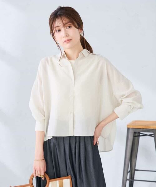 a.v.v / アー・ヴェ・ヴェ シャツ・ブラウス | クロップド丈セミシアーシャツ | 詳細16