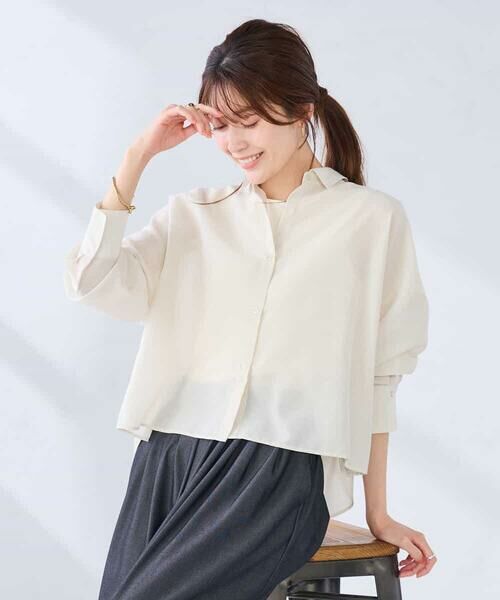 a.v.v / アー・ヴェ・ヴェ シャツ・ブラウス | クロップド丈セミシアーシャツ | 詳細19