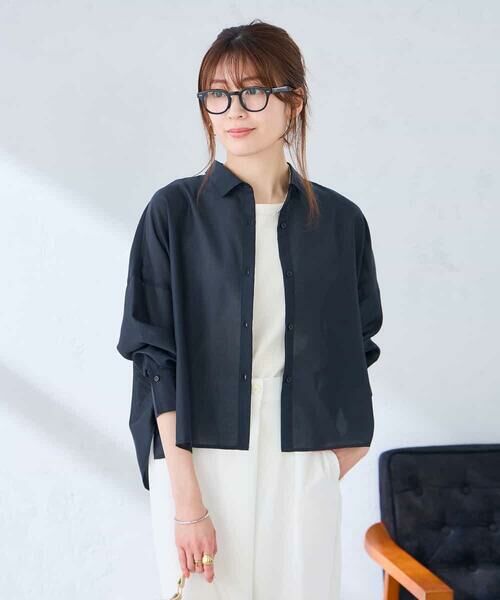 a.v.v / アー・ヴェ・ヴェ シャツ・ブラウス | クロップド丈セミシアーシャツ | 詳細8