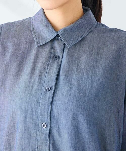 a.v.v / アー・ヴェ・ヴェ シャツ・ブラウス | 【2WAY】シアーデニムドルマンシャツ | 詳細10