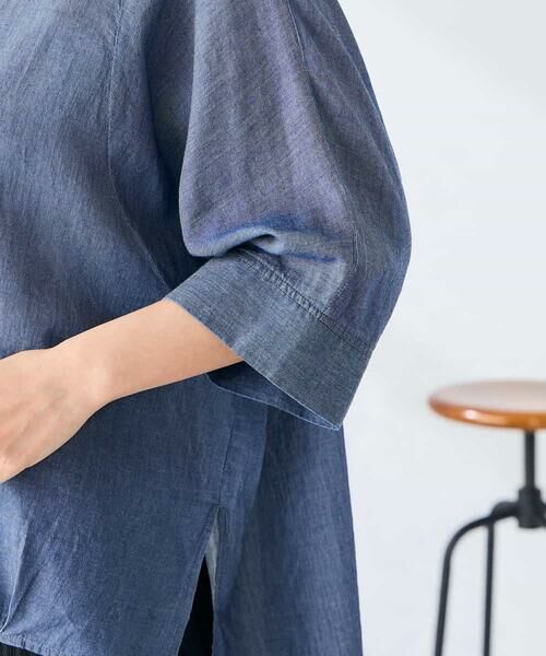 a.v.v / アー・ヴェ・ヴェ シャツ・ブラウス | 【2WAY】シアーデニムドルマンシャツ | 詳細11