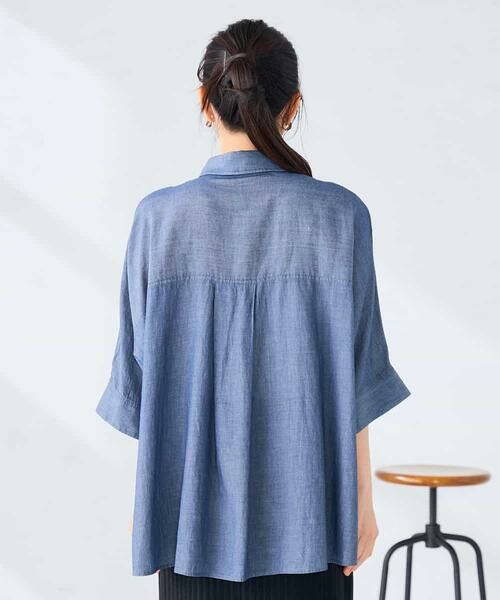 a.v.v / アー・ヴェ・ヴェ シャツ・ブラウス | 【2WAY】シアーデニムドルマンシャツ | 詳細9