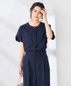 a.v.v / アー・ヴェ・ヴェ シャツ・ブラウス | 【接触冷感/UVカット】リネンライクスキッパーブラウス【セットアップ対応/アンチピリング】