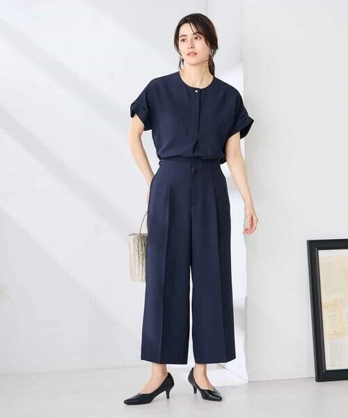 a.v.v / アー・ヴェ・ヴェ シャツ・ブラウス | 【接触冷感/UVカット】リネンライクスキッパーブラウス【セットアップ対応/アンチピリング】 | 詳細12