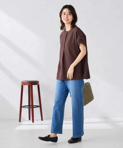 a.v.v / アー・ヴェ・ヴェ シャツ・ブラウス | 【接触冷感/UVカット】リネンライクスキッパーブラウス【セットアップ対応/アンチピリング】 | 詳細17