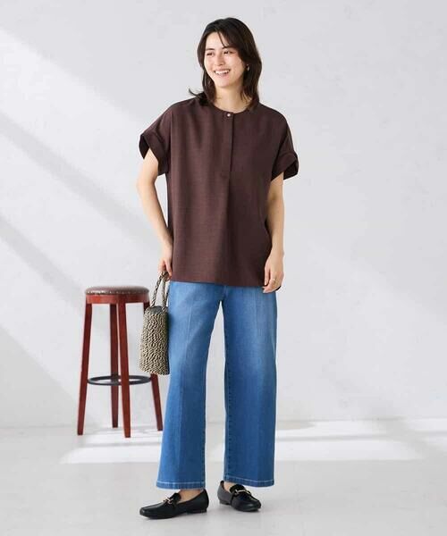 a.v.v / アー・ヴェ・ヴェ シャツ・ブラウス | 【接触冷感/UVカット】リネンライクスキッパーブラウス【セットアップ対応/アンチピリング】 | 詳細18