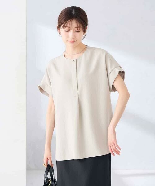 a.v.v / アー・ヴェ・ヴェ シャツ・ブラウス | 【接触冷感/UVカット】リネンライクスキッパーブラウス【セットアップ対応/アンチピリング】 | 詳細19