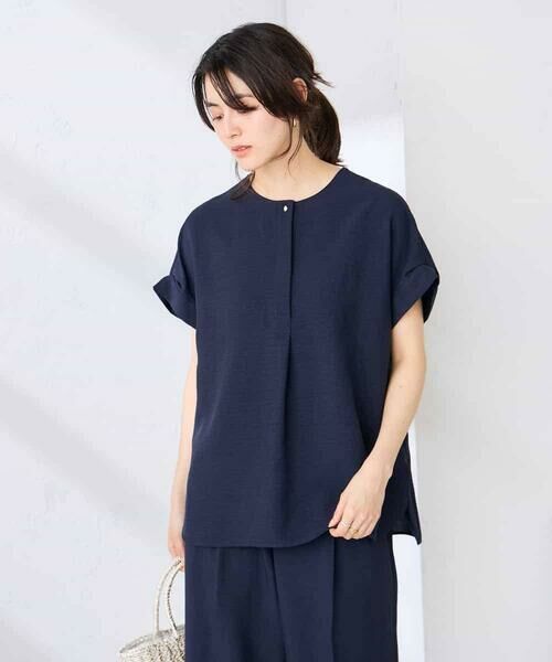 a.v.v / アー・ヴェ・ヴェ シャツ・ブラウス | 【接触冷感/UVカット】リネンライクスキッパーブラウス【セットアップ対応/アンチピリング】 | 詳細2