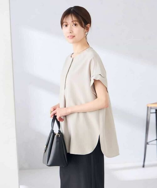 a.v.v / アー・ヴェ・ヴェ シャツ・ブラウス | 【接触冷感/UVカット】リネンライクスキッパーブラウス【セットアップ対応/アンチピリング】 | 詳細20