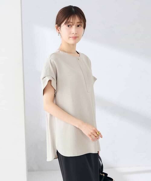 a.v.v / アー・ヴェ・ヴェ シャツ・ブラウス | 【接触冷感/UVカット】リネンライクスキッパーブラウス【セットアップ対応/アンチピリング】 | 詳細21