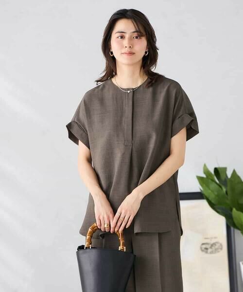 a.v.v / アー・ヴェ・ヴェ シャツ・ブラウス | 【接触冷感/UVカット】リネンライクスキッパーブラウス【セットアップ対応/アンチピリング】 | 詳細26