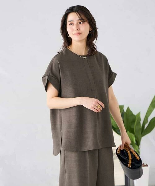 a.v.v / アー・ヴェ・ヴェ シャツ・ブラウス | 【接触冷感/UVカット】リネンライクスキッパーブラウス【セットアップ対応/アンチピリング】 | 詳細27
